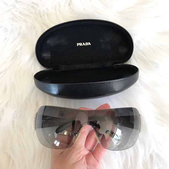 Prada Accessories - Prada Shield Sunglasses SPR601 Black